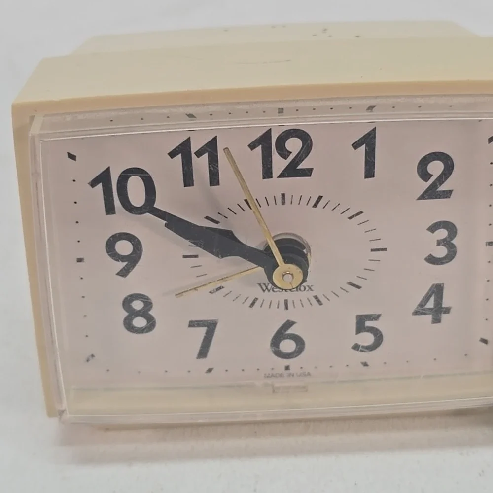 Westclox Dialite Electric Vtg Alarm Clock 1970's Model 22090-22540 Made in‎ USA